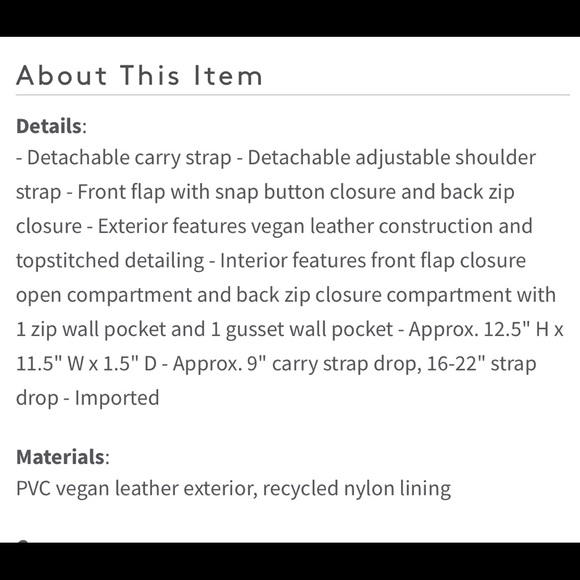 Matt & Nat Hamel Vegan Leather Hobo Bag - Picture 5 of 9